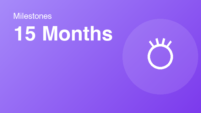 Developmental milestones checklist for a child at 15 Months