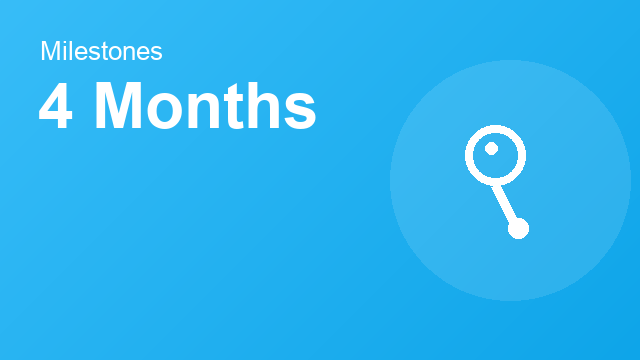 Developmental milestones checklist for a child at 4 Months
